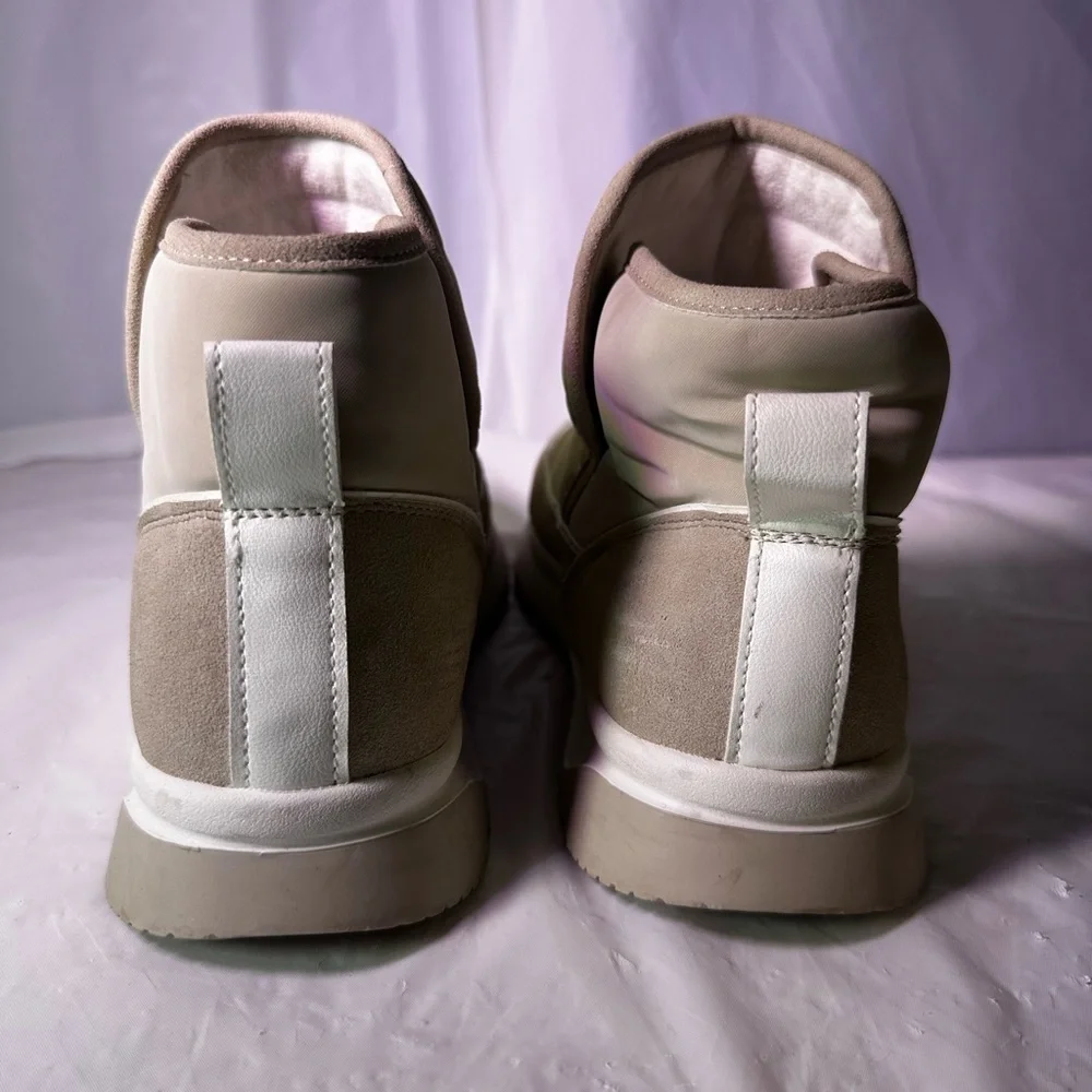 Yellow Box Beige Quilted Sneakers
